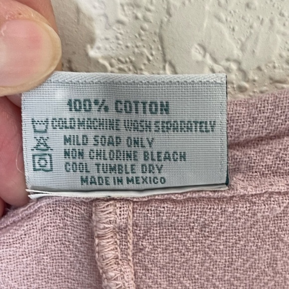 OH MY GAUZE! Long Sleeve Tunic Top Boho Lagenlook One Size Pink Cotton Gauzy - Picture 8 of 11